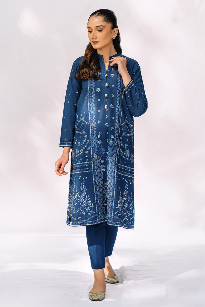 Cross Stitch | Daily Wear | COBALT RELIC by Cross Stitch - Designer Dress - Type: Casuals - Available at Libayah - 100% Original