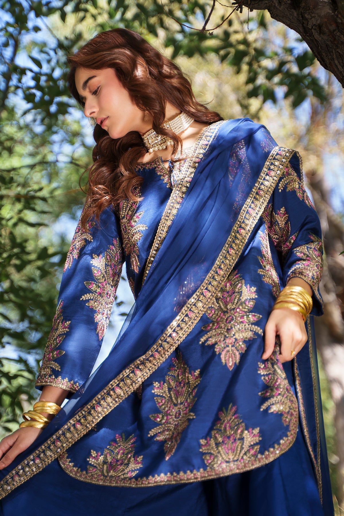 Charizma | Festive Pret | Embroidered Raw Silk CMA-6-440 by Charizma - Designer Dress  - Type : Ladies Clothes - Available at Libayah - 100% Original 