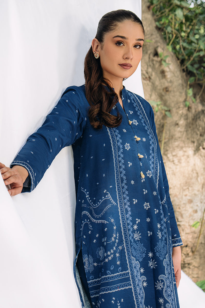 Cross Stitch | Daily Wear | COBALT RELIC by Cross Stitch - Designer Dress - Type: Casuals - Available at Libayah - 100% Original