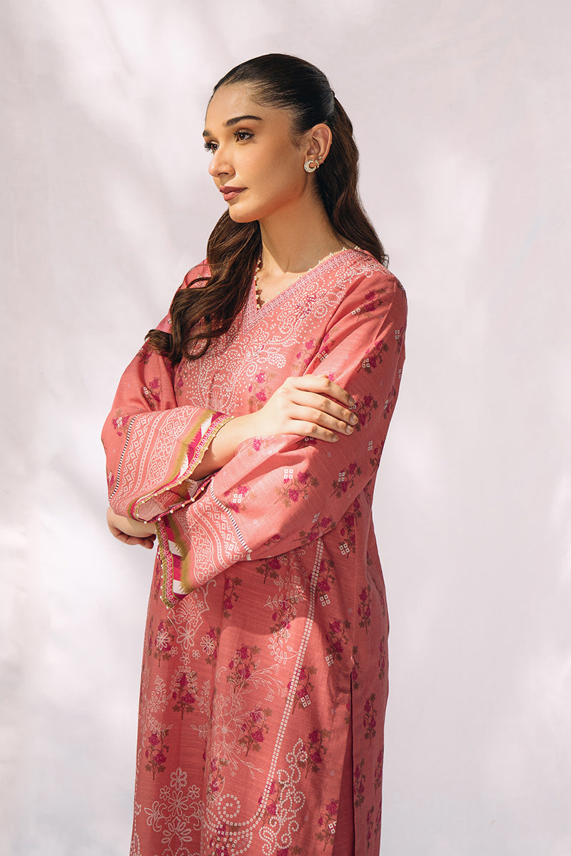 Cross Stitch | Daily Wear | PEACH BLOSSOM by Cross Stitch - Designer Dress - Type: Casuals - Available at Libayah - 100% Original