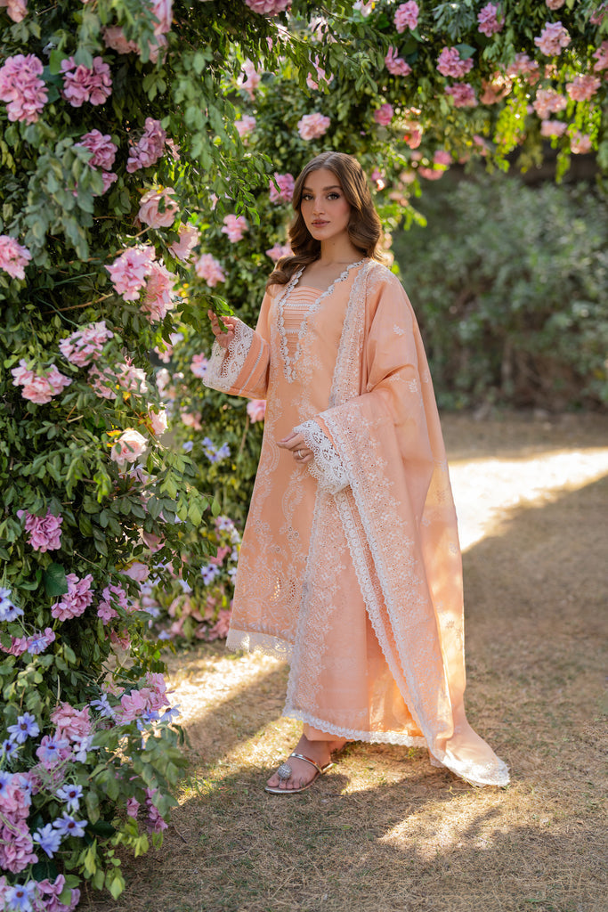 Florent | Chikankari Eid 25 | FLC-1B by Florent - Designer Dress - Type: Ladies Clothes - Available at Libayah - 100% Original