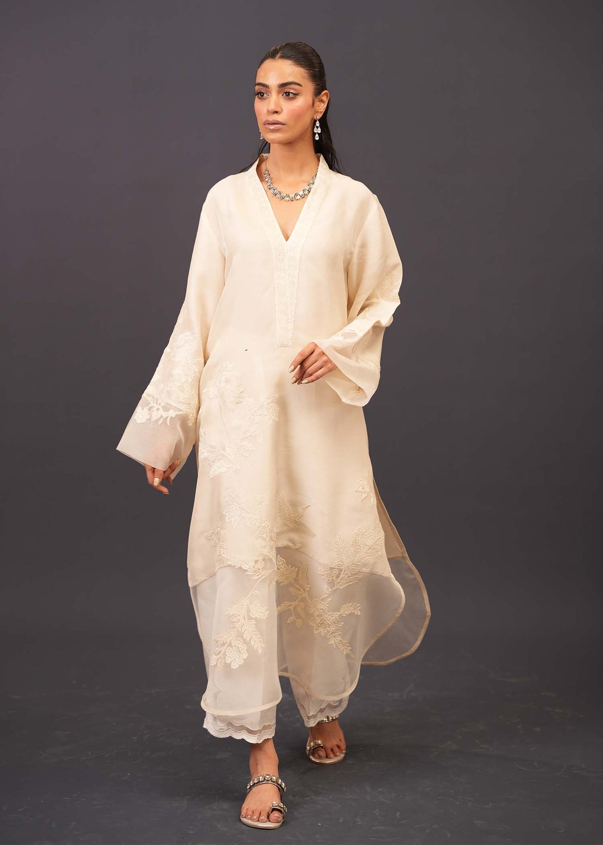 Mahgul | Emerald Hill Formals | Ivory Hill by Mahgul - Designer Dress - Type: Ladies Clothes - Available at Libayah - 100% Original