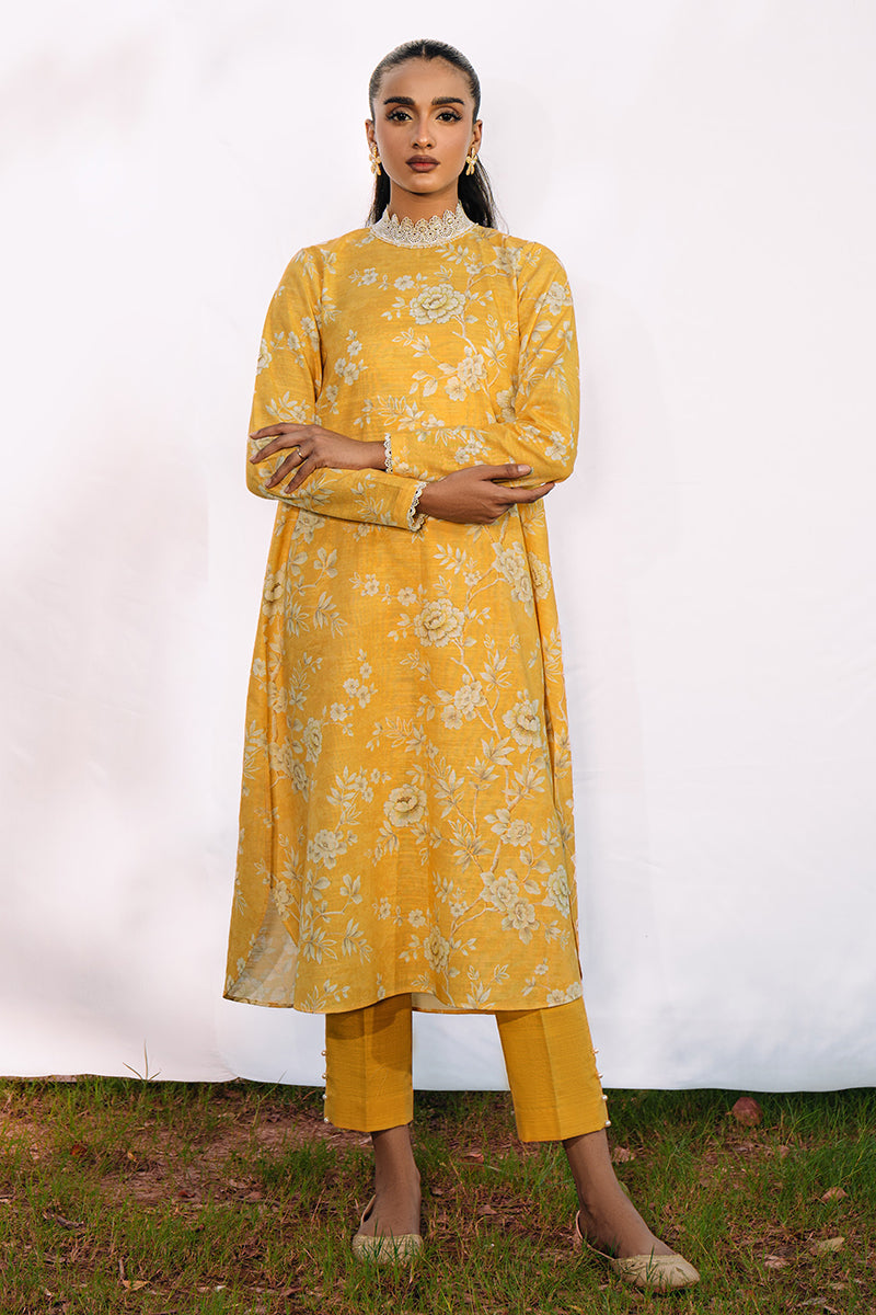Cross Stitch | Daily Wear | ROYAL YELLOW by Cross Stitch - Designer Dress - Type: Casuals - Available at Libayah - 100% Original