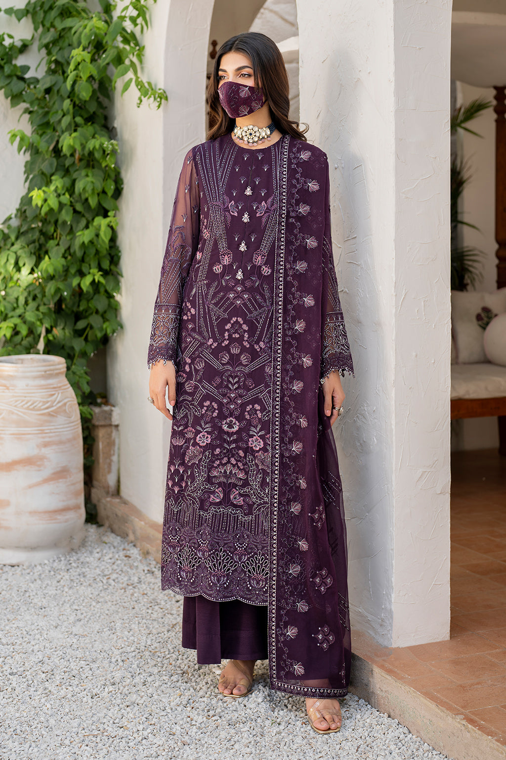 Flossie | Naqsh Formals | S-1409 by Flossie - Designer Dress - Type: Ladies Clothes - Available at Libayah - 100% Original