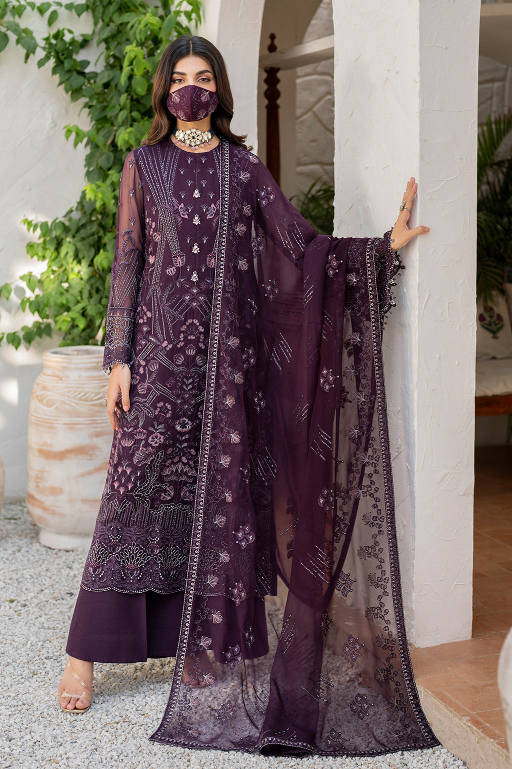 Flossie | Naqsh Formals | S-1409 by Flossie - Designer Dress - Type: Ladies Clothes - Available at Libayah - 100% Original