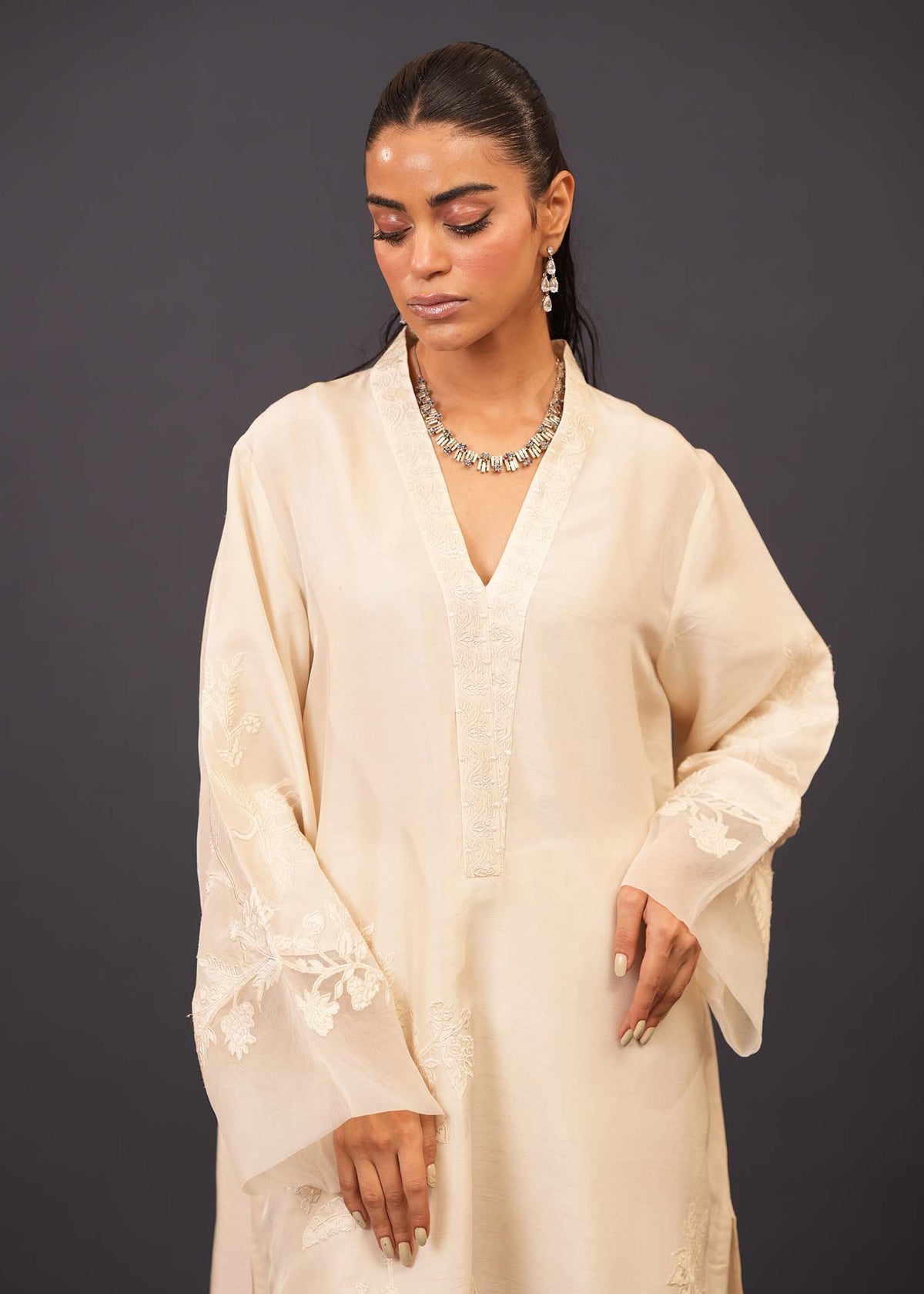 Mahgul | Emerald Hill Formals | Ivory Hill by Mahgul - Designer Dress - Type: Ladies Clothes - Available at Libayah - 100% Original