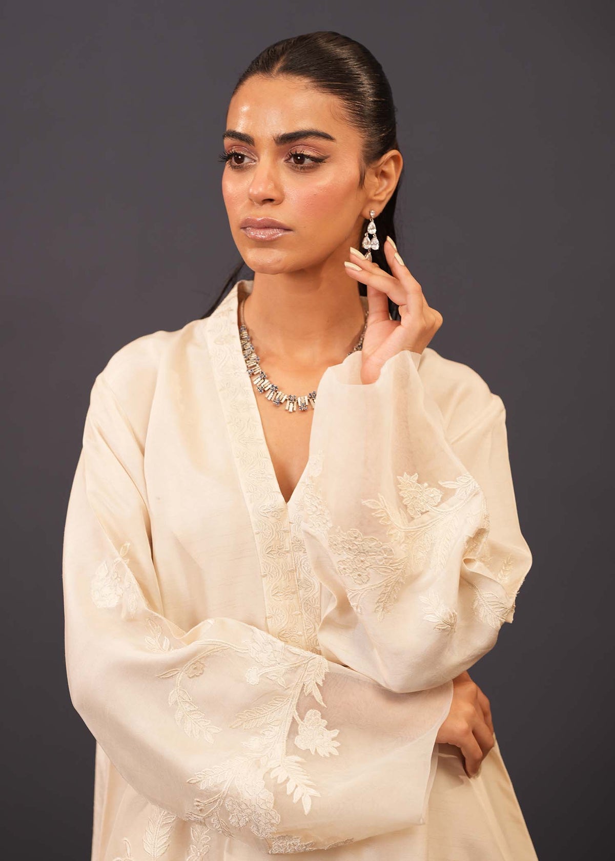 Mahgul | Emerald Hill Formals | Ivory Hill by Mahgul - Designer Dress - Type: Ladies Clothes - Available at Libayah - 100% Original