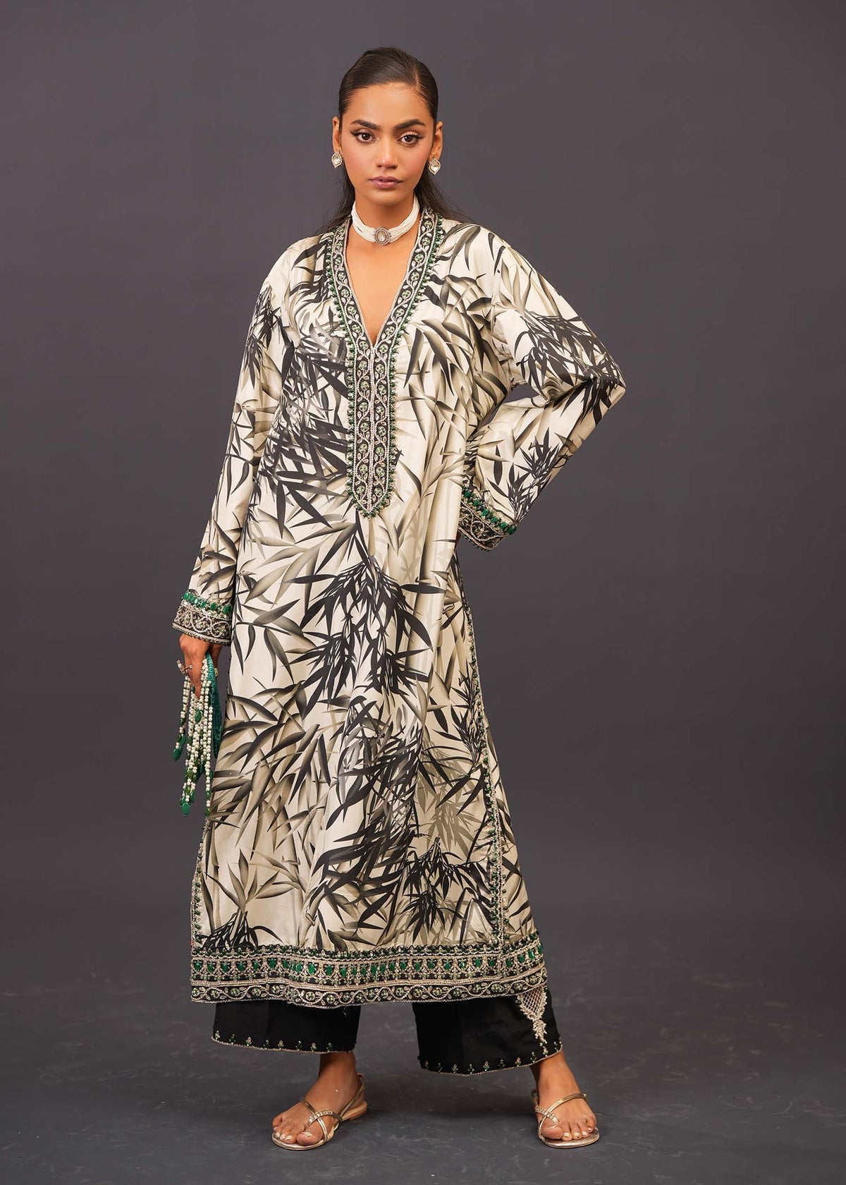 Mahgul | Emerald Hill Formals | Bamboo Jade by Mahgul - Designer Dress - Type: Ladies Clothes - Available at Libayah - 100% Original