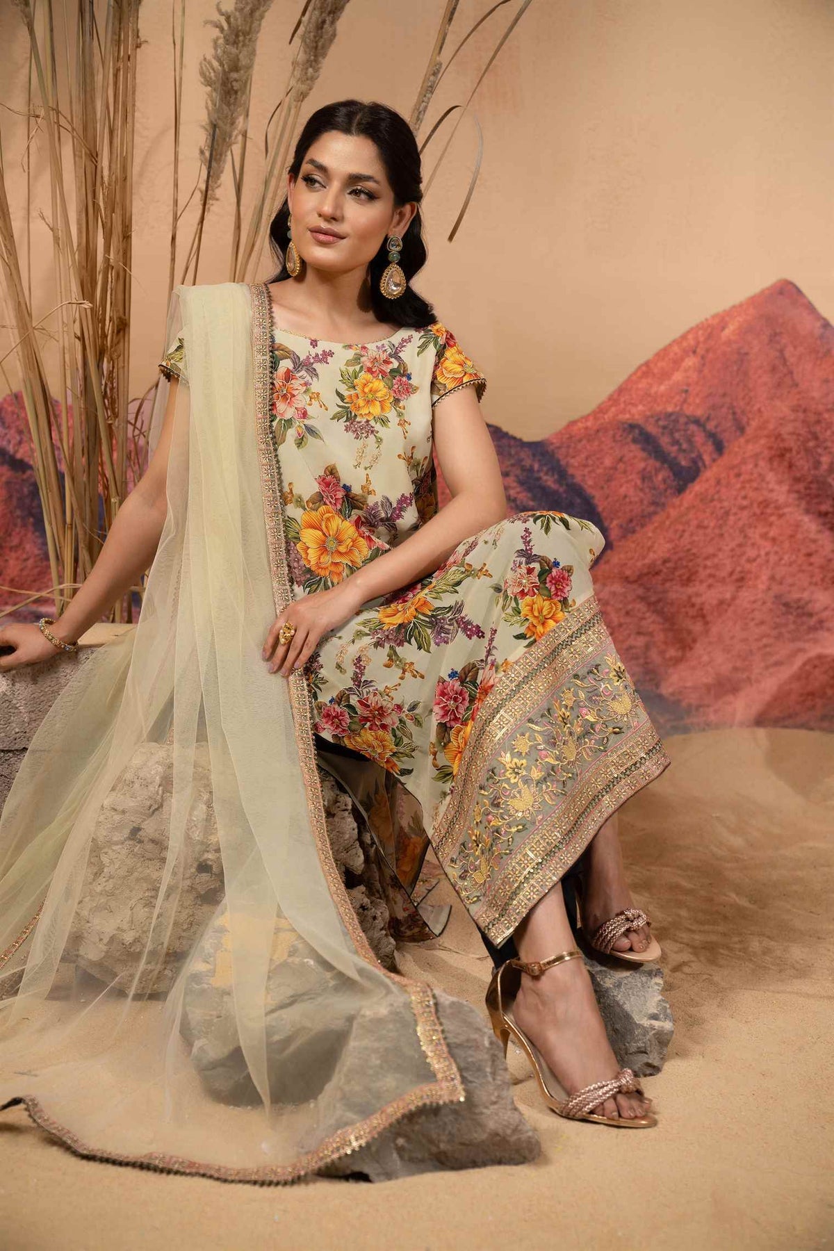 Hemstitch | Afsana Vol 2 | FIORA by Hemstitch - Designer Dress - Type: Ladies Clothes - Available at Libayah - 100% Original