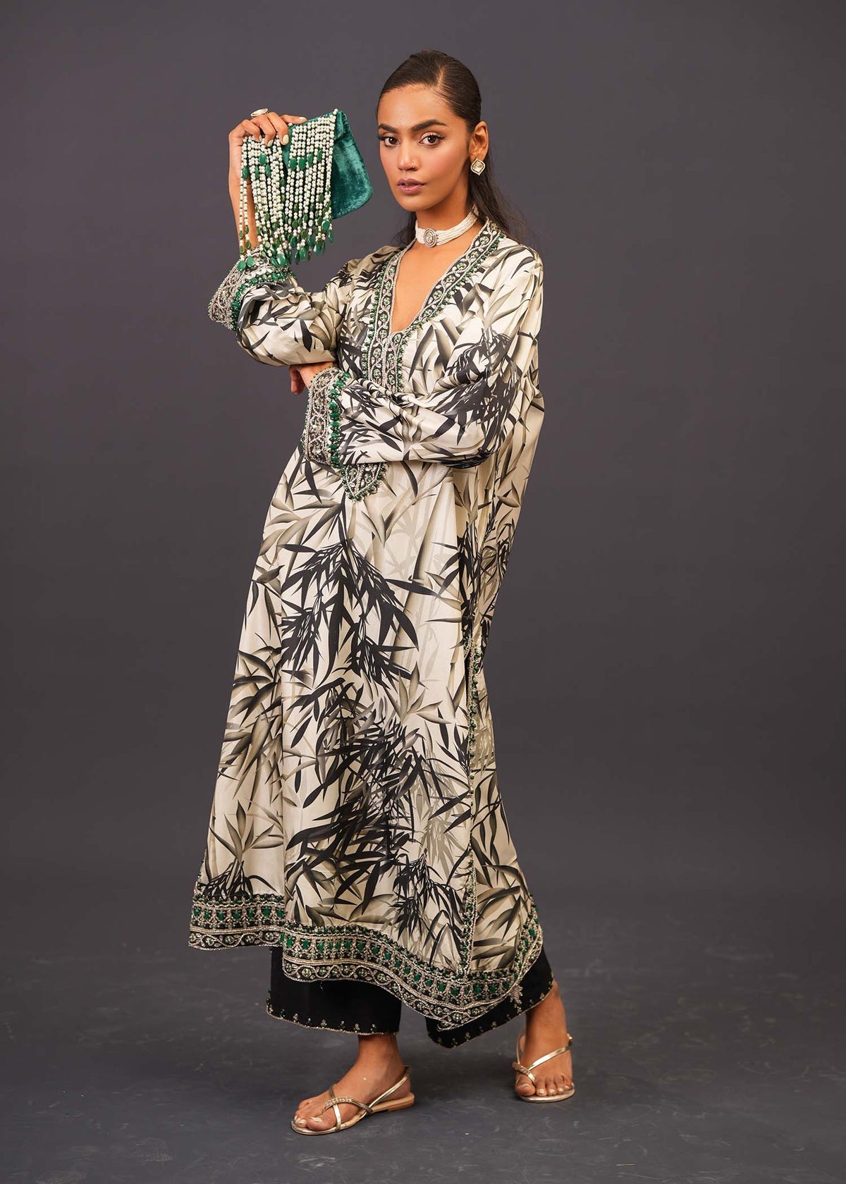 Mahgul | Emerald Hill Formals | Bamboo Jade by Mahgul - Designer Dress - Type: Ladies Clothes - Available at Libayah - 100% Original