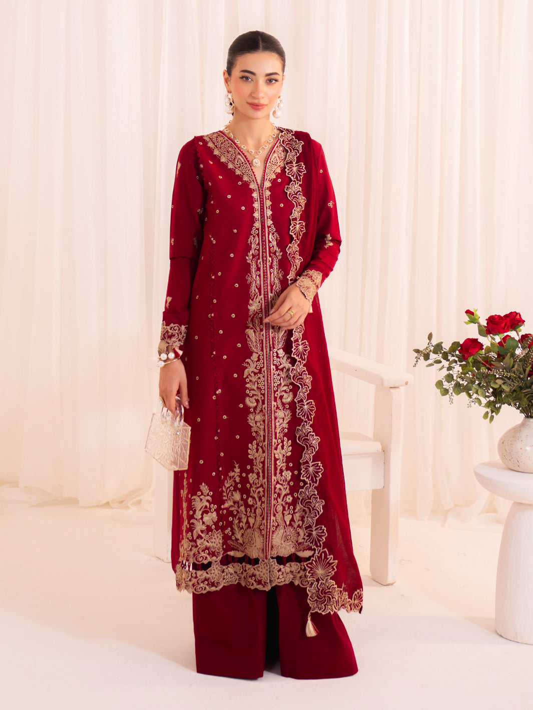 Faiza Faisal | Celine Eid 25 | ELINA by Faiza Faisal - Designer Dress - Type: Ladies Clothes - Available at Libayah - 100% Original