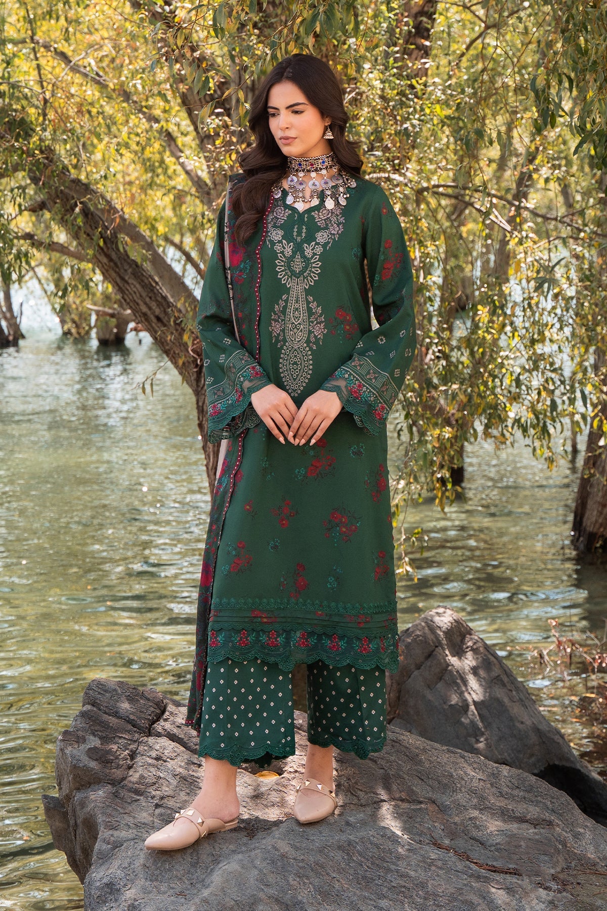 Charizma | Combination Linen 26 | CCW7-14 by Charizma - Designer Dress  - Type : Ladies Clothes - Available at Libayah - 100% Original 