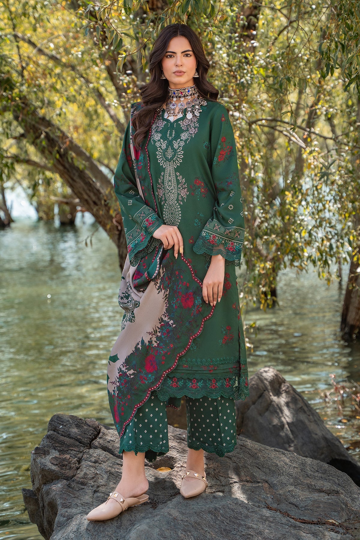 Charizma | Combination Linen 26 | CCW7-14 by Charizma - Designer Dress  - Type : Ladies Clothes - Available at Libayah - 100% Original 