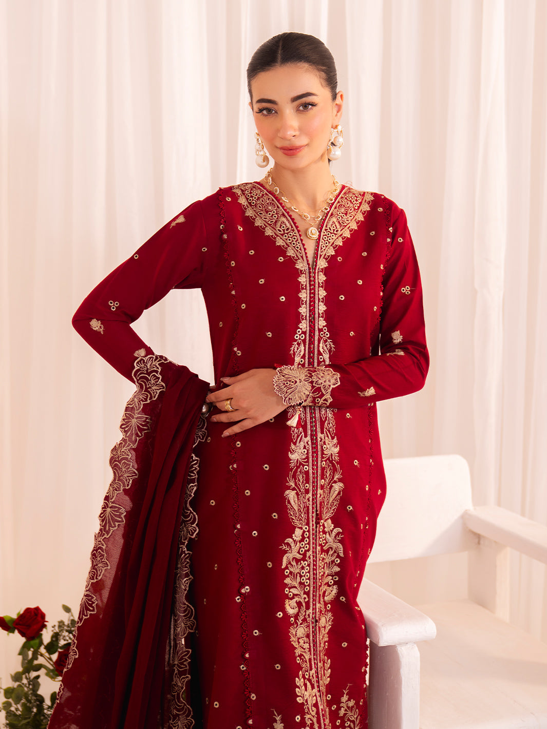 Faiza Faisal | Celine Eid 25 | ELINA by Faiza Faisal - Designer Dress - Type: Ladies Clothes - Available at Libayah - 100% Original