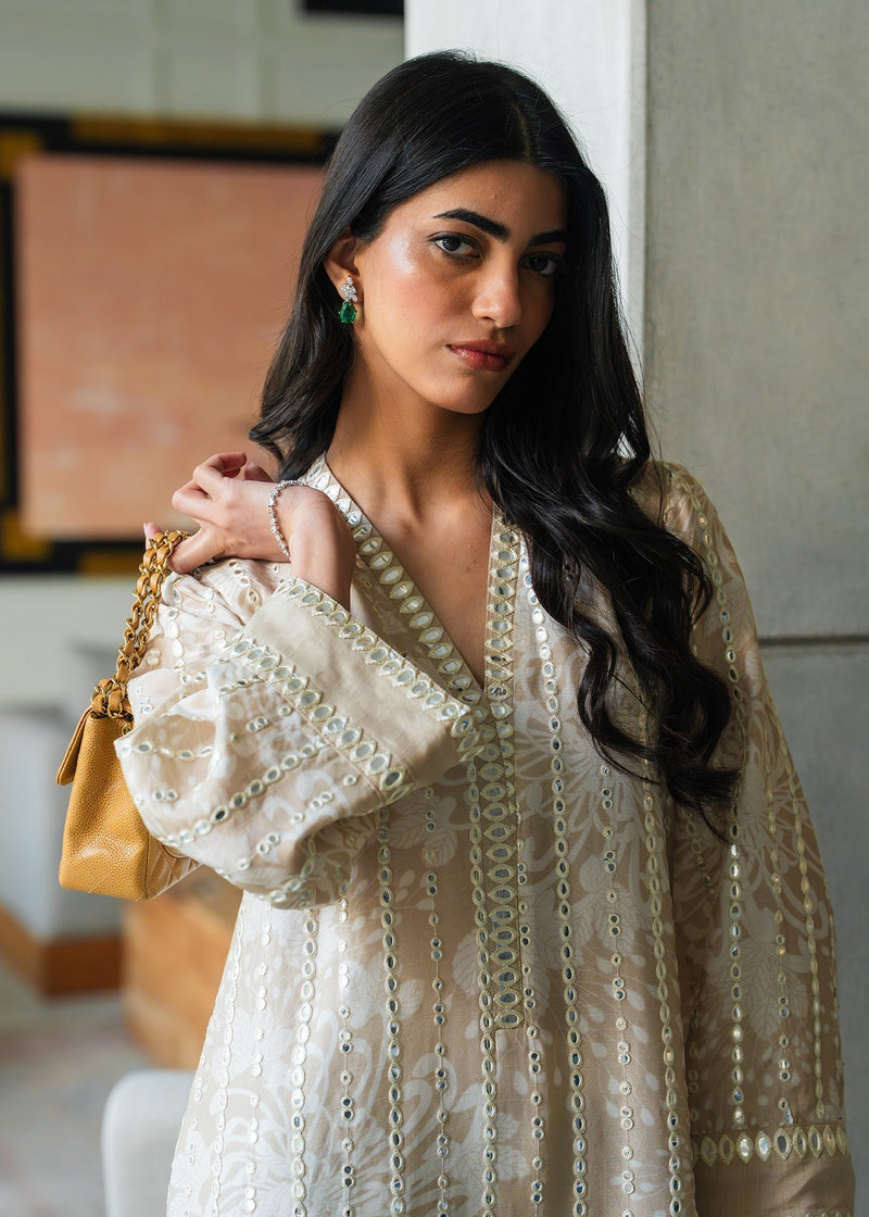 Mahgul | Mahsa Formals | Moonlit Sand by Mahgul - Designer Dress  - Type : Ladies Clothes - Available at Libayah - 100% Original 