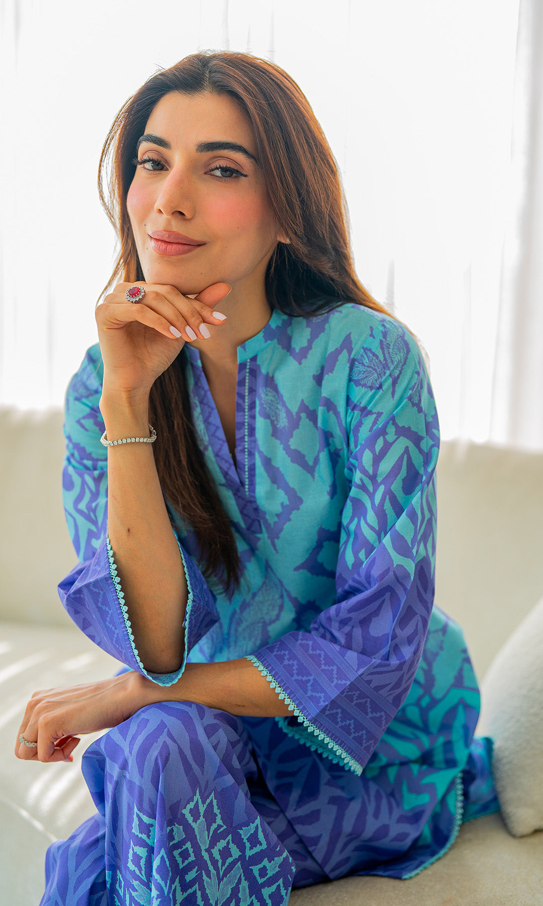 Sahar | Selene Vol 2 | Violet Veil by Sahar - Designer Dress - Type: Ladies Clothes - Available at Libayah - 100% Original