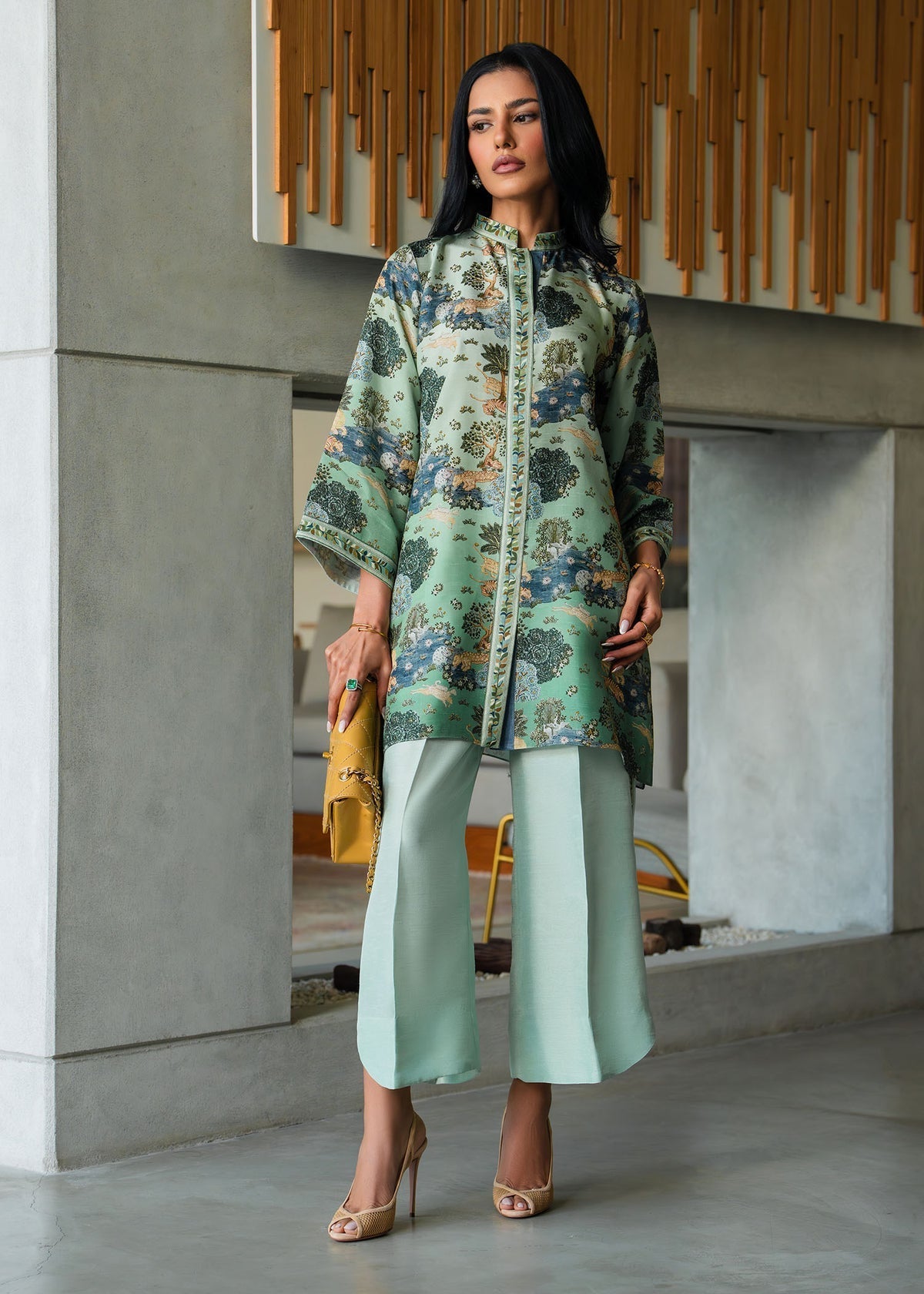 Mahgul | Mahsa Formals | Mint Whisper by Mahgul - Designer Dress  - Type : Ladies Clothes - Available at Libayah - 100% Original 