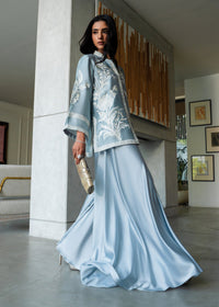 Mahgul | Mahsa Formals | Grey Mirage by Mahgul - Designer Dress  - Type : Ladies Clothes - Available at Libayah - 100% Original 