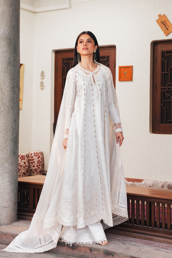 Afrozeh | Sheer Khurma Eid Pret 26 | KAJU NOOR by Afrozeh - Designer Dress  - Type : Ladies Clothes - Available at Libayah - 100% Original 