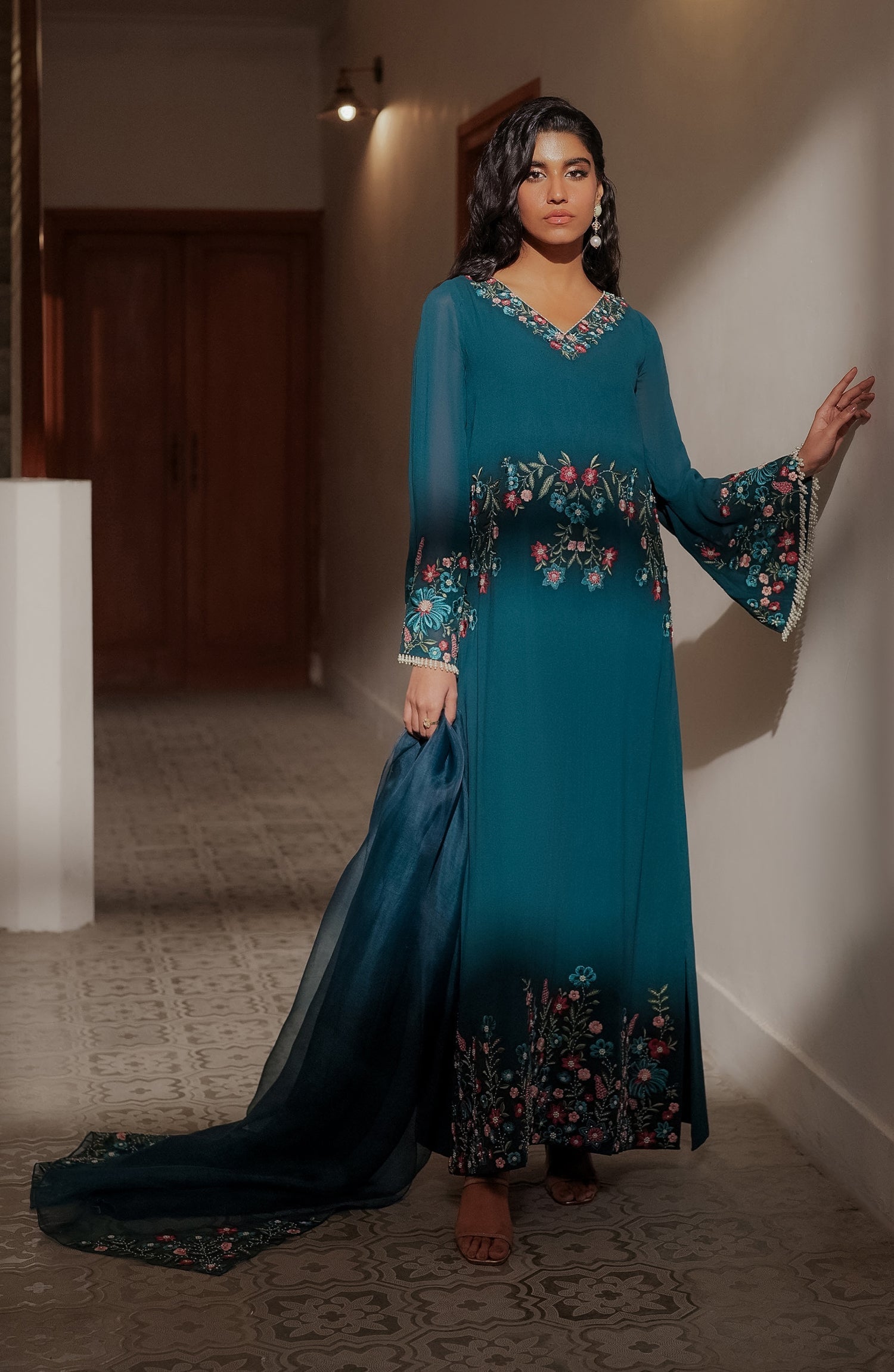 Caia | Luxury Eid Edits 25 | FLORA GRACE by Caia - Designer Dress - Type: Ladies Clothes - Available at Libayah - 100% Original