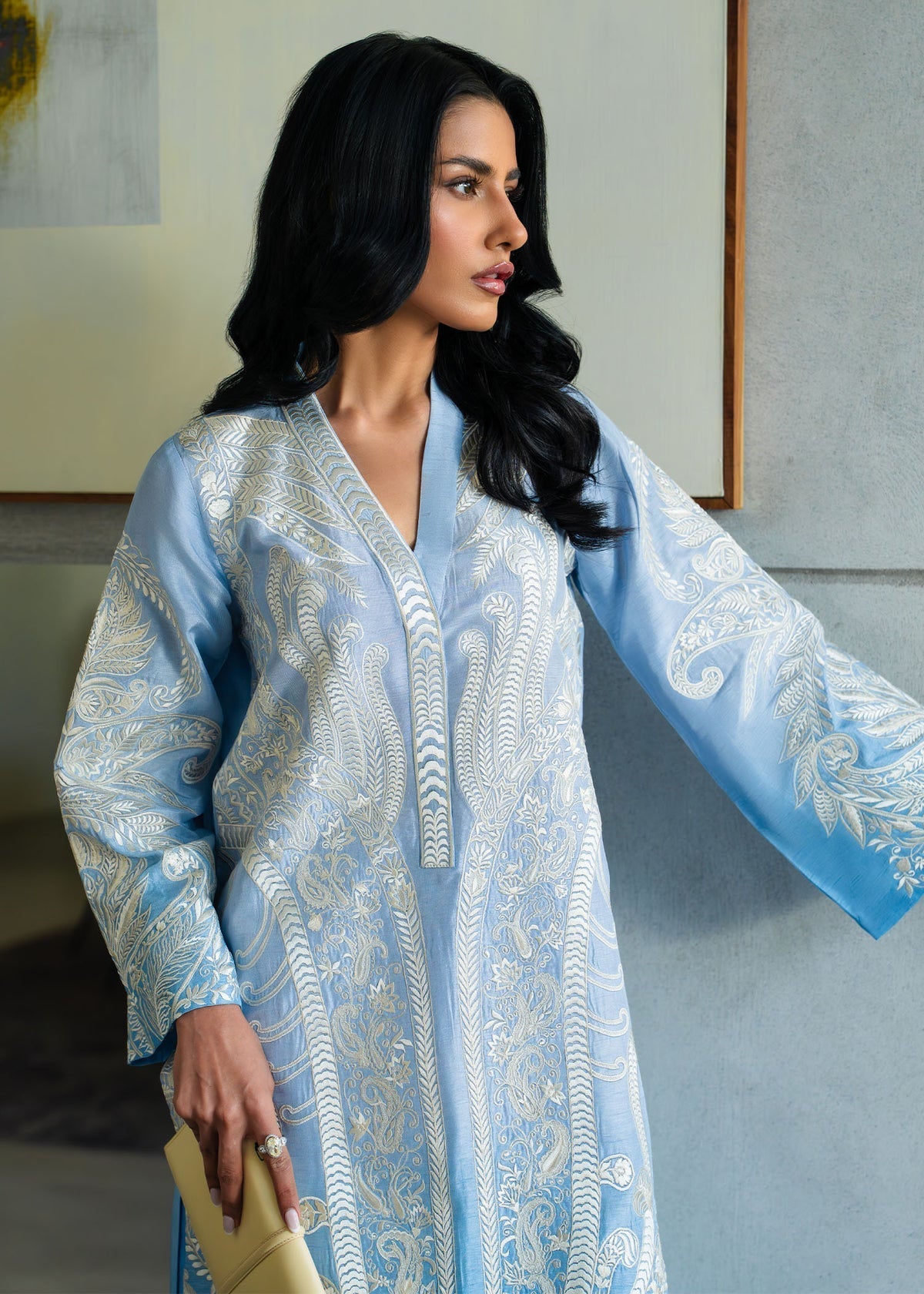Mahgul | Mahsa Formals | Sky Whisper by Mahgul - Designer Dress  - Type : Ladies Clothes - Available at Libayah - 100% Original 