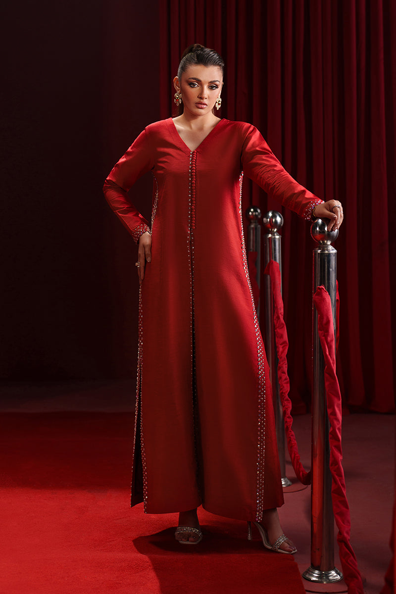 Fozia Khalid | Ombre Luxe | Velour - Designer Dress - Type : Ladies Clothes - Available at Libayah - 100% Original