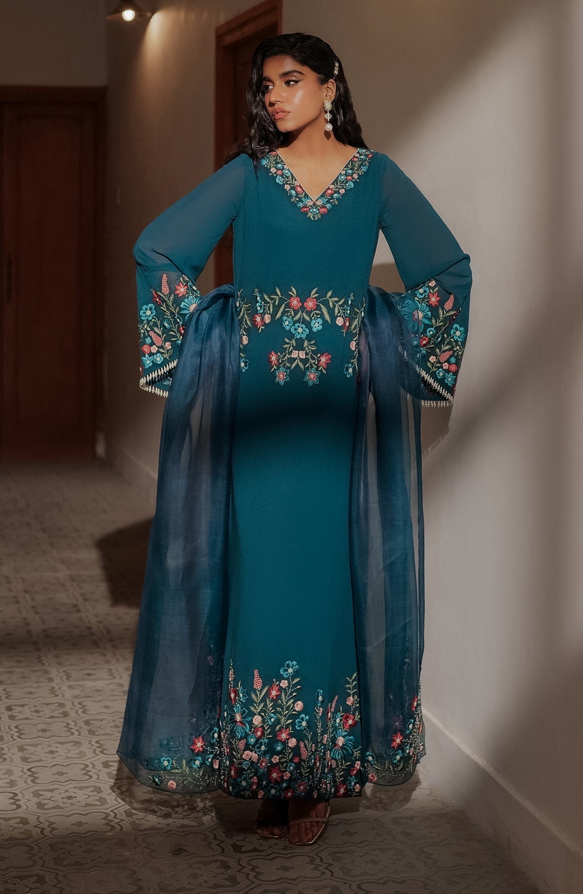 Caia | Luxury Eid Edits 25 | FLORA GRACE by Caia - Designer Dress - Type: Ladies Clothes - Available at Libayah - 100% Original