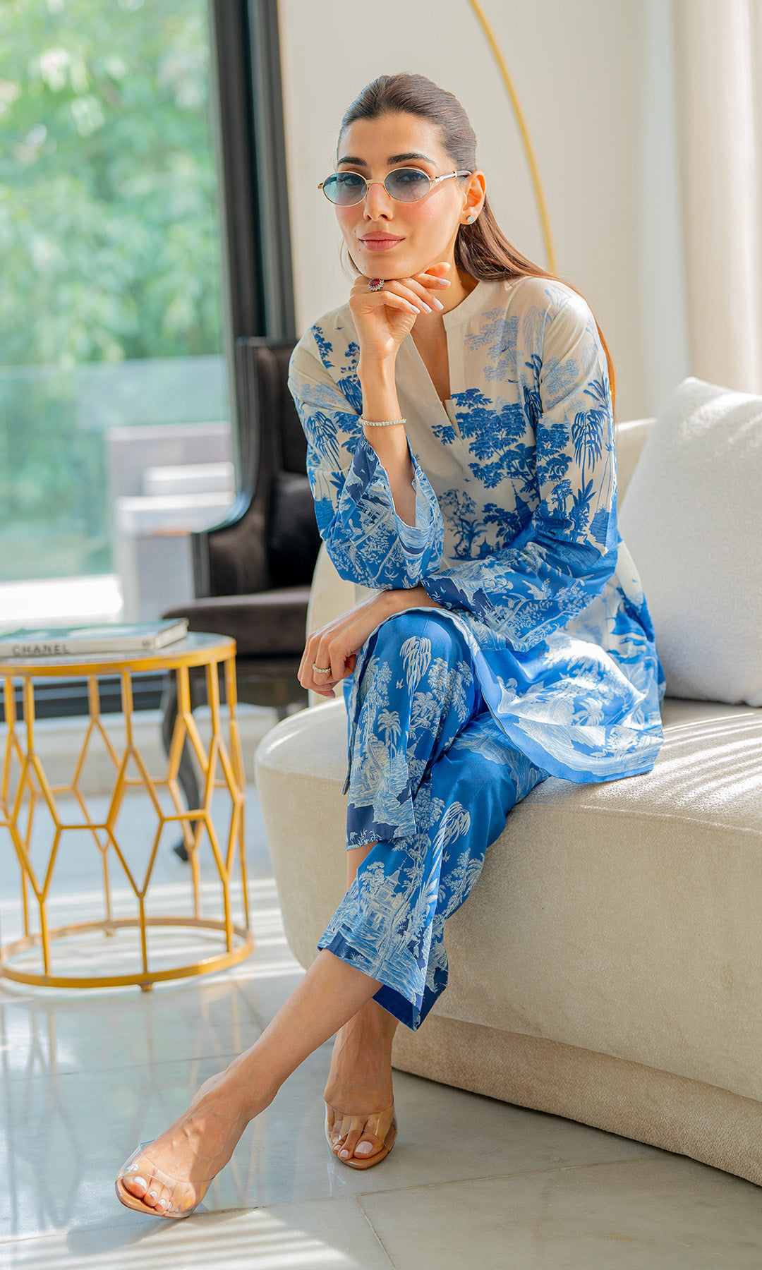 Sahar | Selene Vol 2 | Vignettes in Blue by Sahar - Designer Dress - Type: Ladies Clothes - Available at Libayah - 100% Original