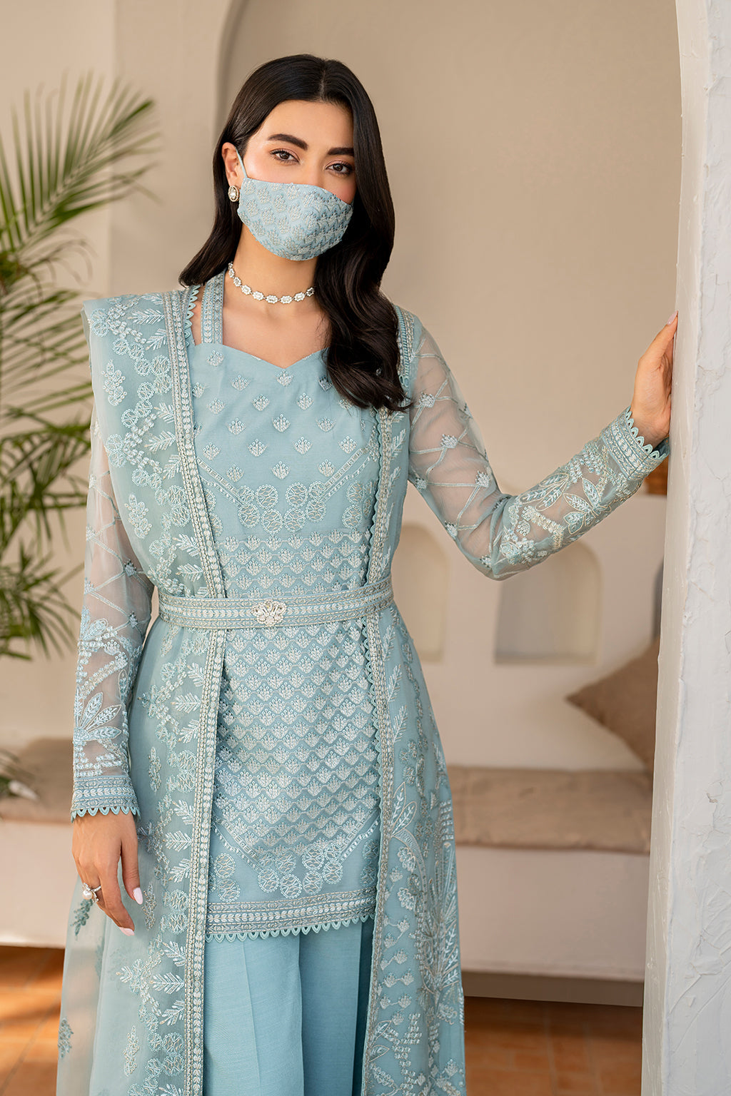 Flossie | Naqsh Formals | S-1405 (B) by Flossie - Designer Dress - Type: Ladies Clothes - Available at Libayah - 100% Original