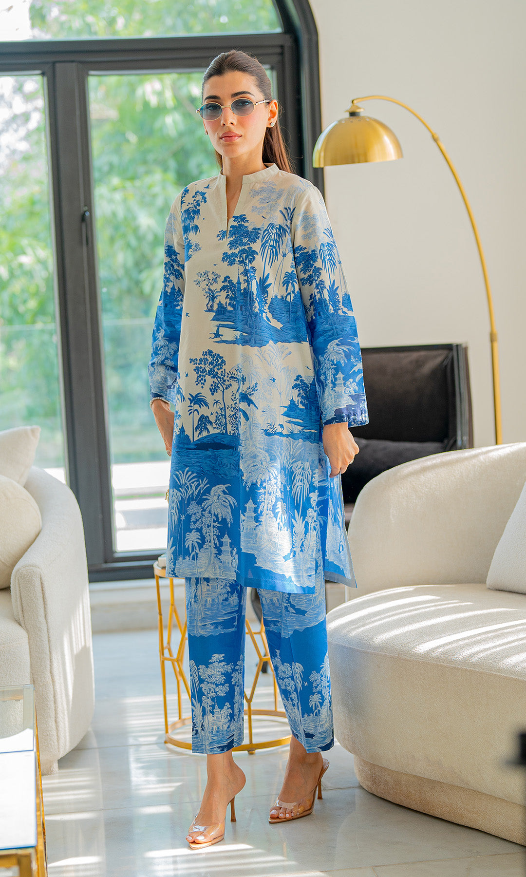 Sahar | Selene Vol 2 | Vignettes in Blue by Sahar - Designer Dress - Type: Ladies Clothes - Available at Libayah - 100% Original