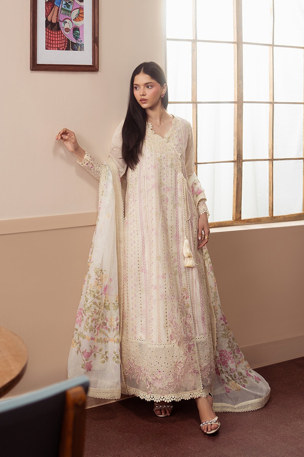 Afrozeh | Basic Pret 26 RTW | NACRE by Afrozeh - Designer Dress  - Type : Ladies Clothes - Available at Libayah - 100% Original 