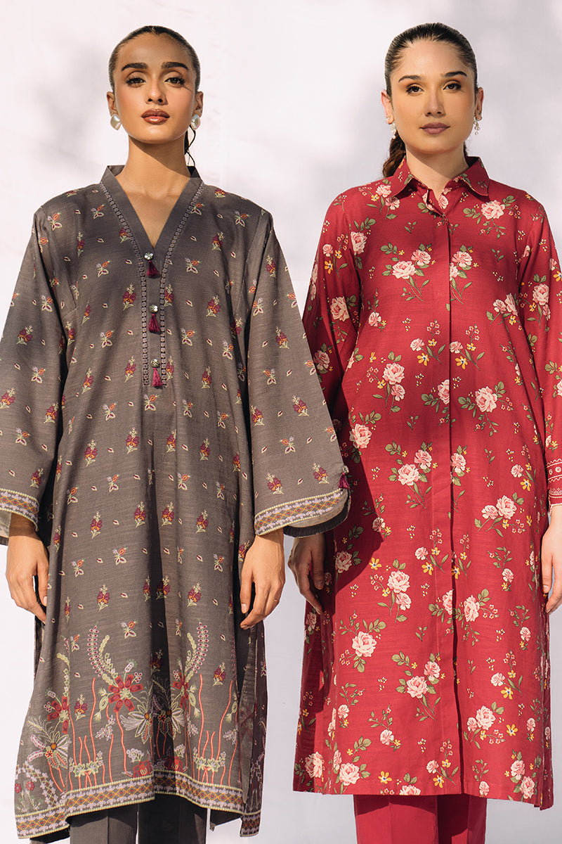 Cross Stitch | Daily Wear | CHARCOAL SKY by Cross Stitch - Designer Dress - Type: Casuals - Available at Libayah - 100% Original