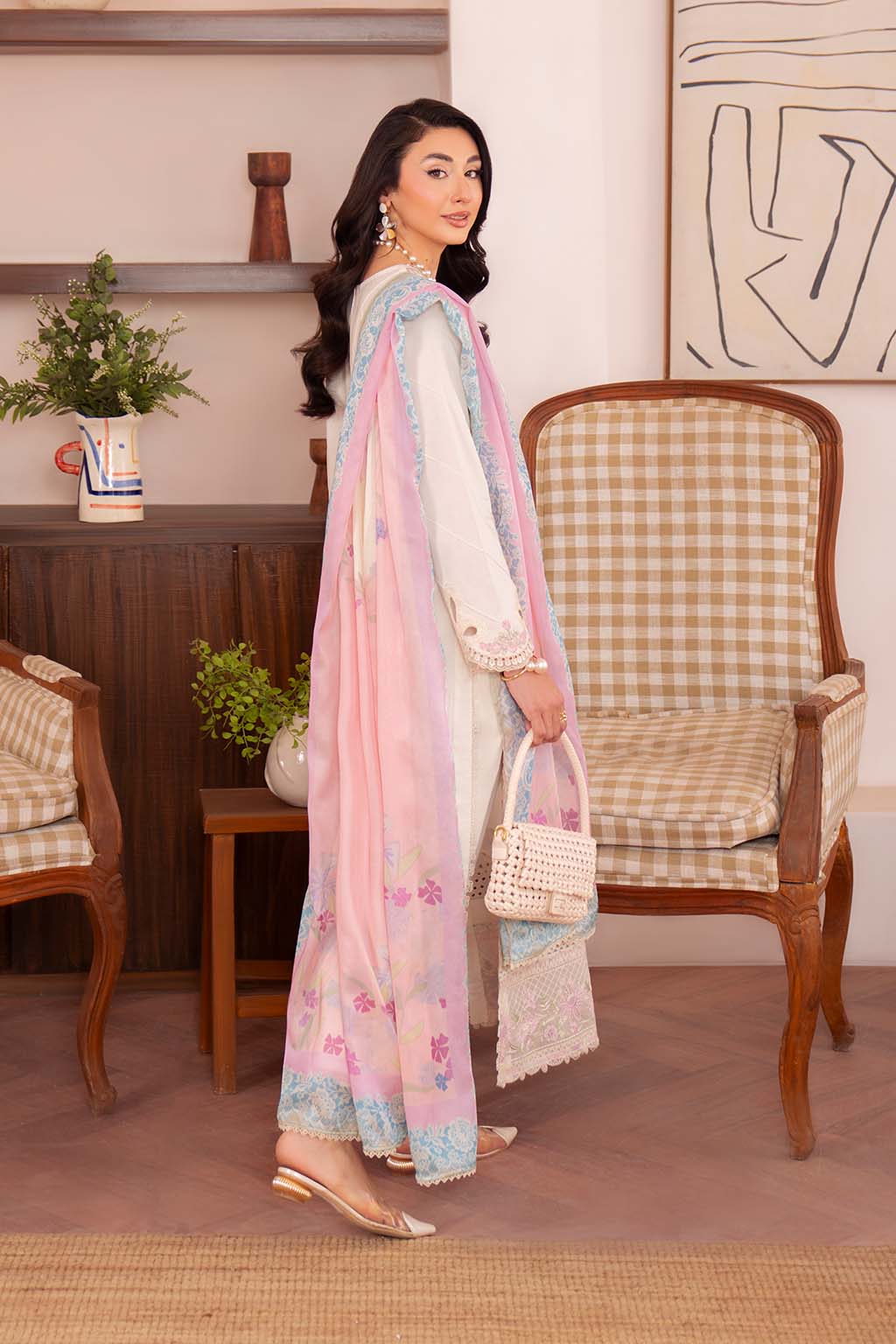 Neeshay | Symphony Luxury Lawn | LUMEN by Neeshay - Designer Dress - Type: Ladies Clothes - Available at Libayah - 100% Original