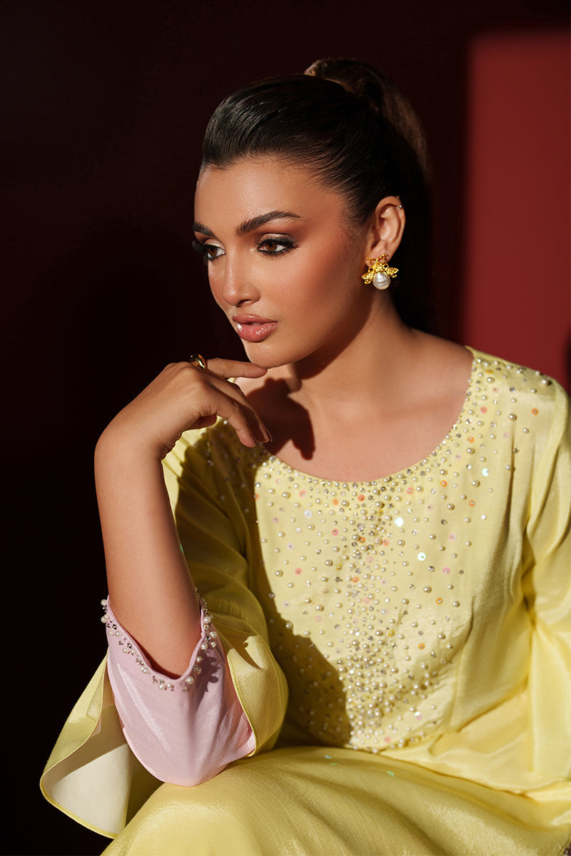 Fozia Khalid | Ombre Luxe | Sunset - Designer Dress - Type : Ladies Clothes - Available at Libayah - 100% Original
