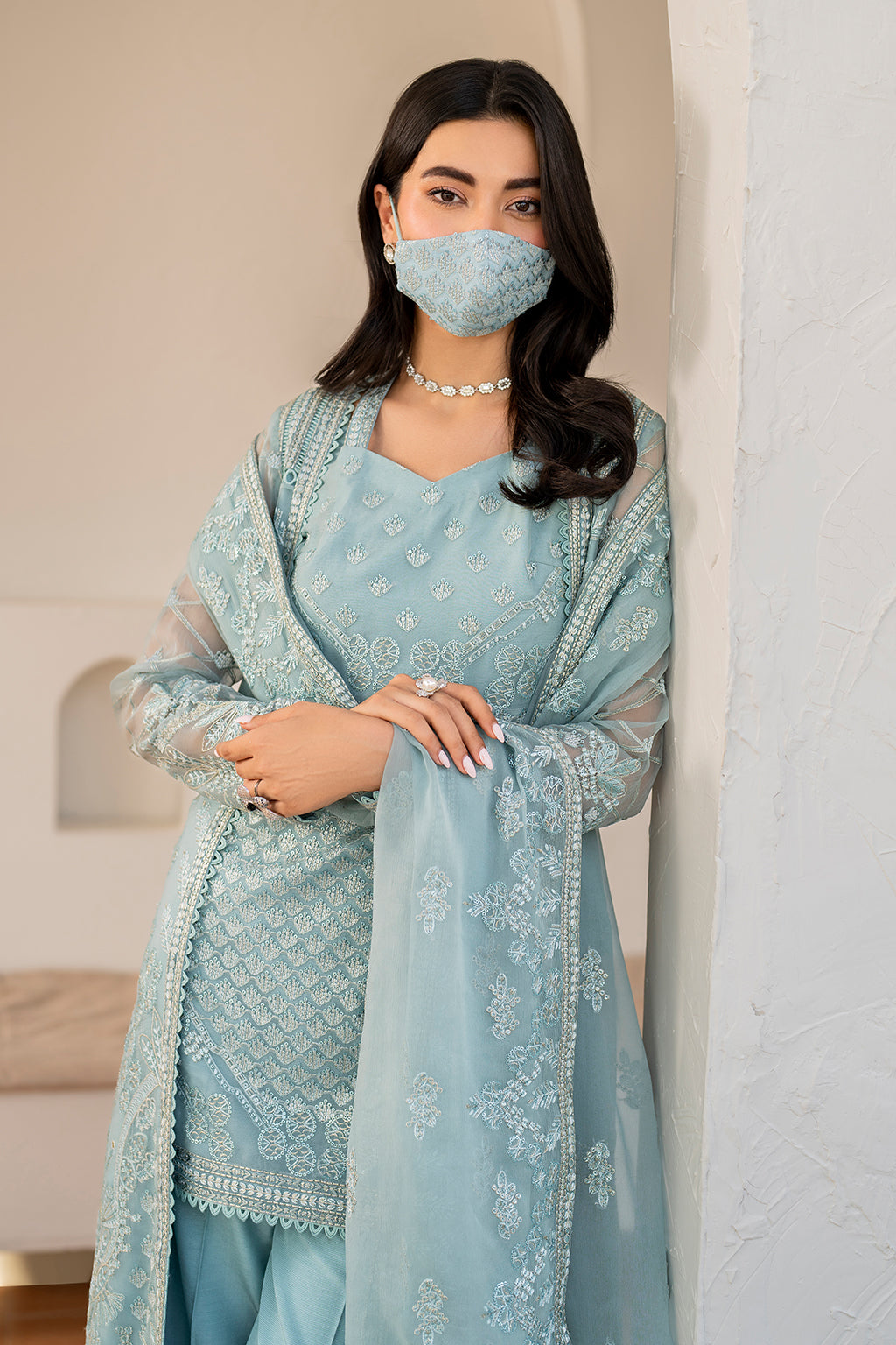Flossie | Naqsh Formals | S-1405 (B) by Flossie - Designer Dress - Type: Ladies Clothes - Available at Libayah - 100% Original