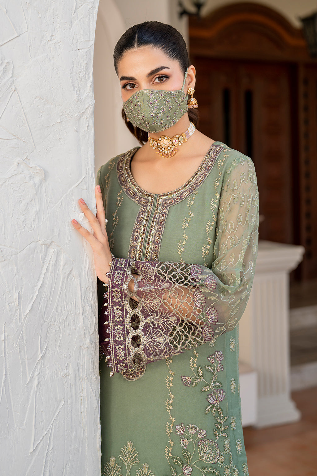 Flossie | Naqsh Formals | S-1406 by Flossie - Designer Dress - Type: Ladies Clothes - Available at Libayah - 100% Original