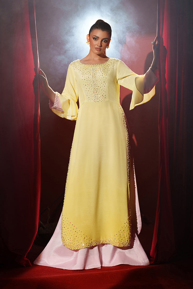 Fozia Khalid | Ombre Luxe | Sunset - Designer Dress - Type : Ladies Clothes - Available at Libayah - 100% Original
