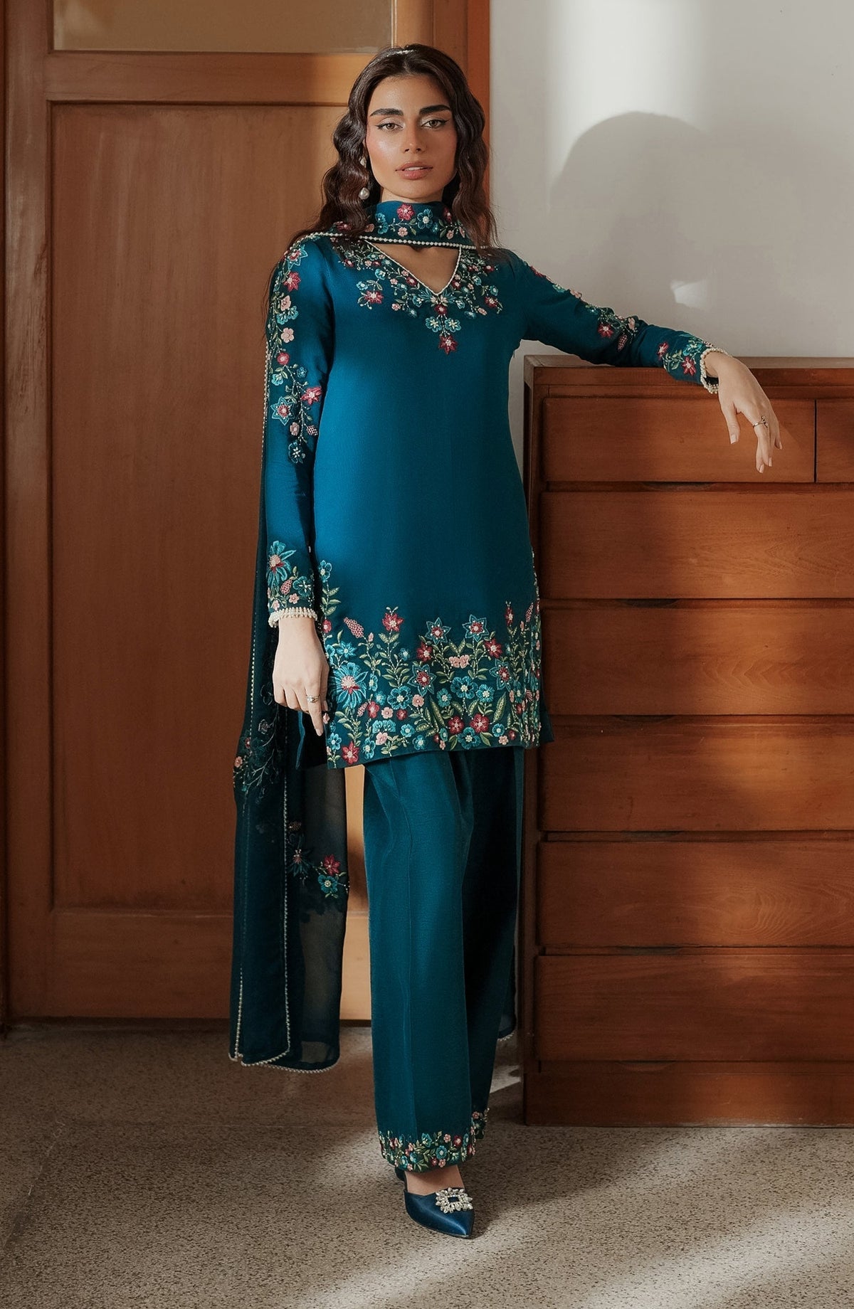 Caia | Luxury Eid Edits 25 | FLORA by Caia - Designer Dress - Type: Ladies Clothes - Available at Libayah - 100% Original