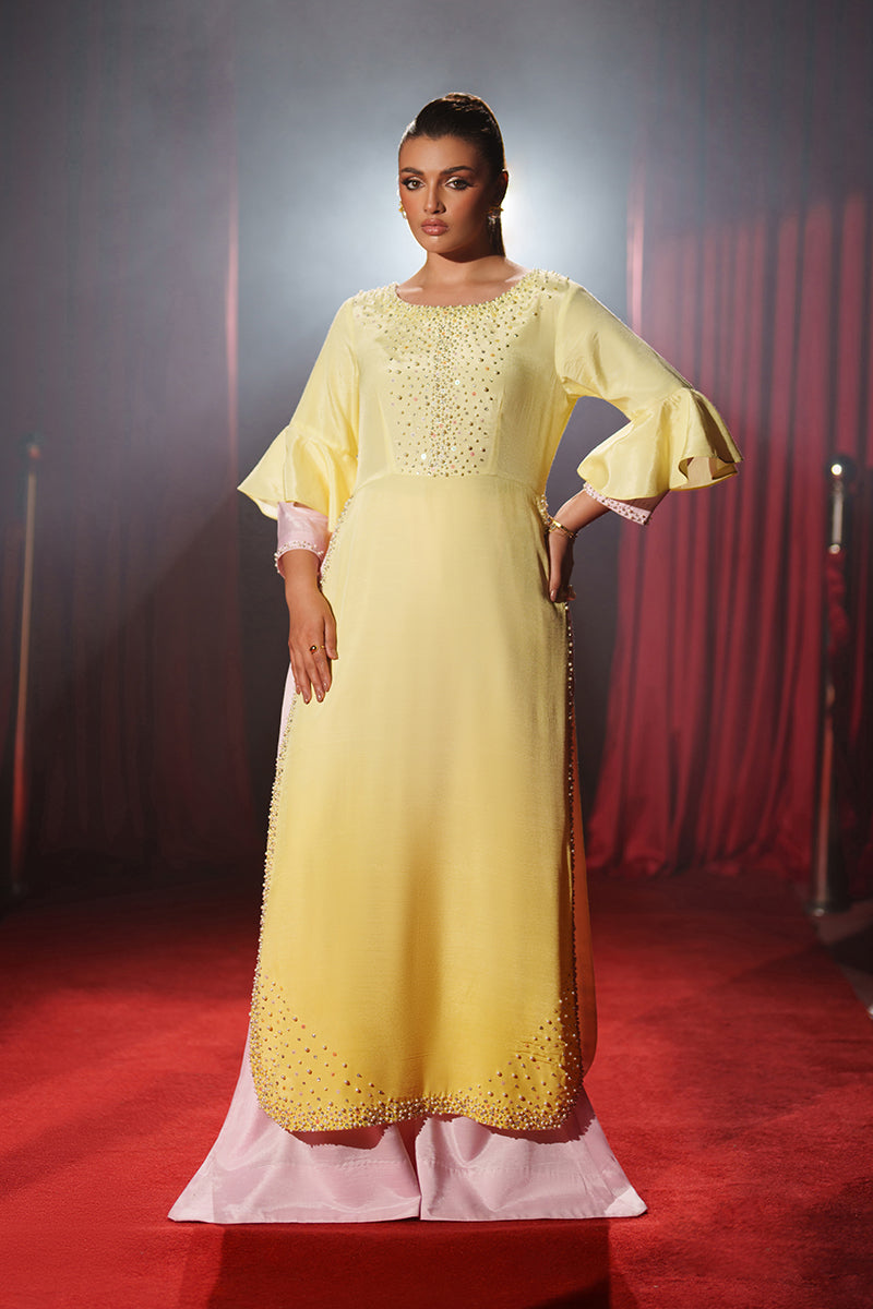 Fozia Khalid | Ombre Luxe | Sunset - Designer Dress - Type : Ladies Clothes - Available at Libayah - 100% Original