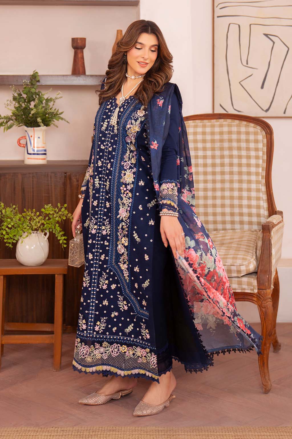 Neeshay | Symphony Luxury Lawn | VESPER by Neeshay - Designer Dress - Type: Ladies Clothes - Available at Libayah - 100% Original