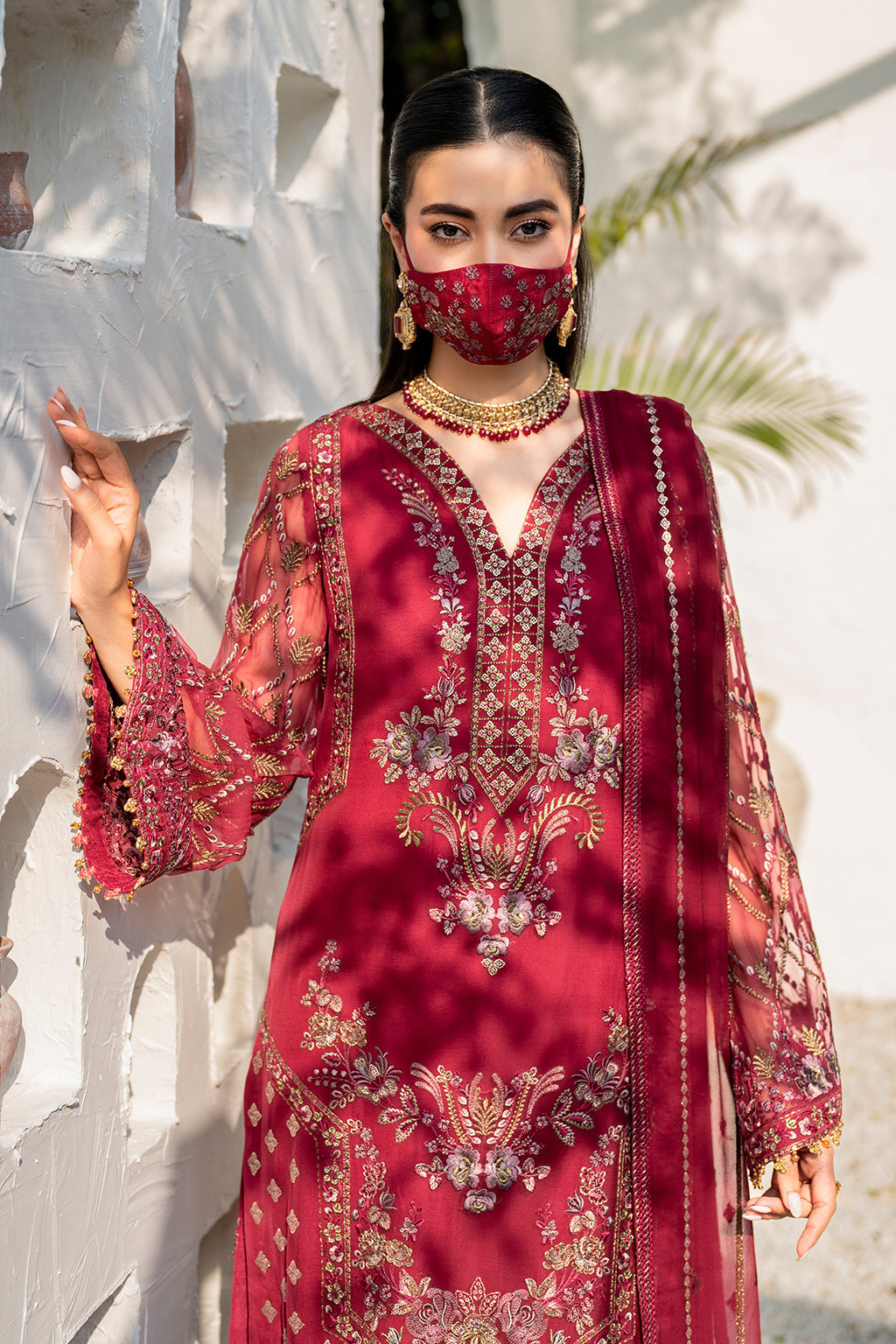 Flossie | Naqsh Formals | S-1402 (A) by Flossie - Designer Dress - Type: Ladies Clothes - Available at Libayah - 100% Original