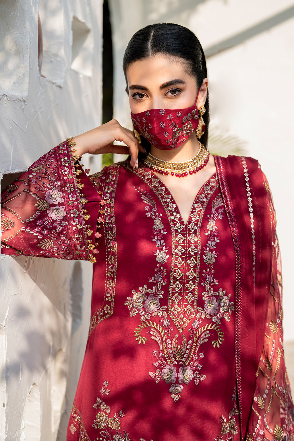 Flossie | Naqsh Formals | S-1402 (A) by Flossie - Designer Dress - Type: Ladies Clothes - Available at Libayah - 100% Original