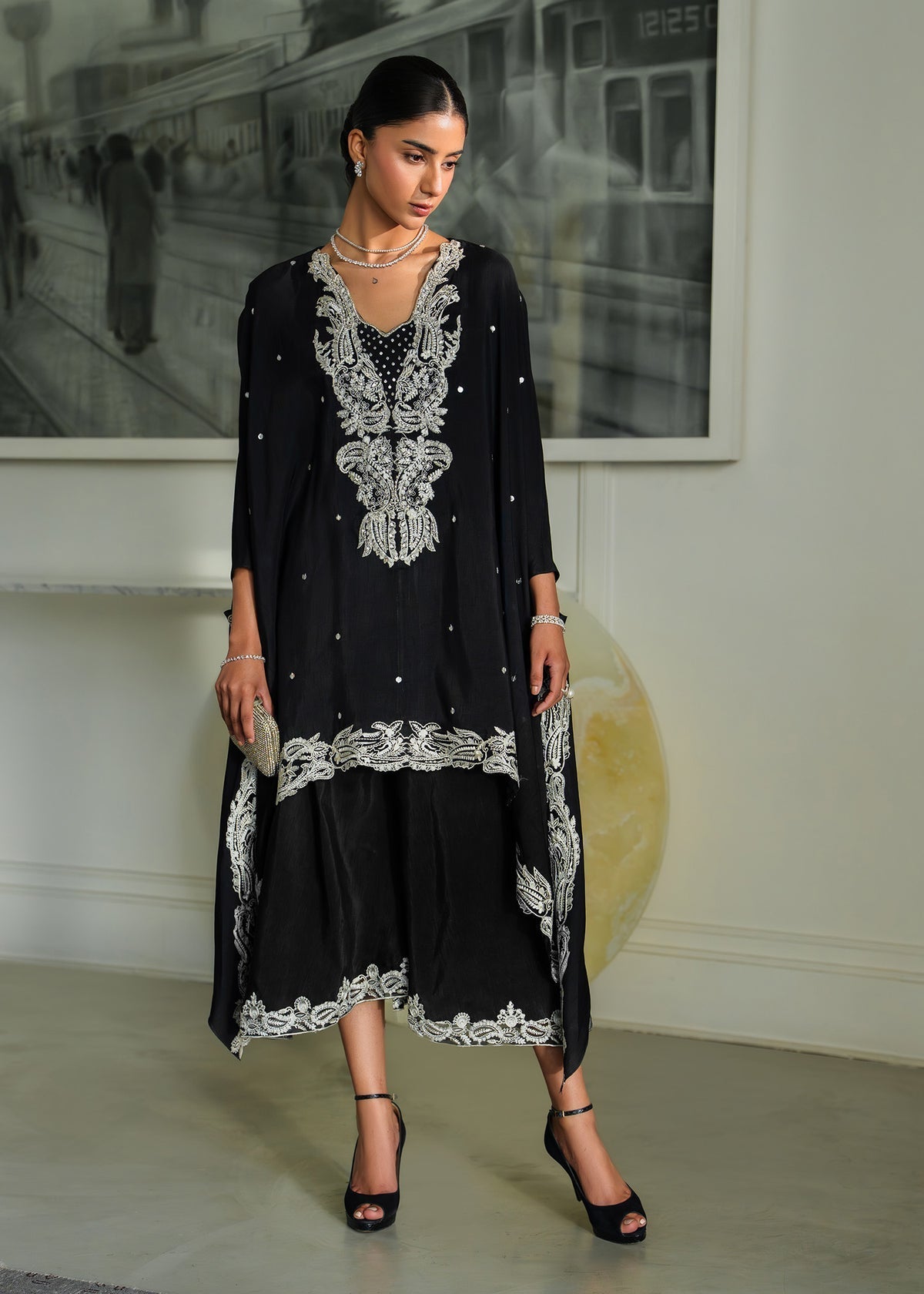 Mahgul | Mahsa Formals | Shadow Luxe by Mahgul - Designer Dress  - Type : Ladies Clothes - Available at Libayah - 100% Original 