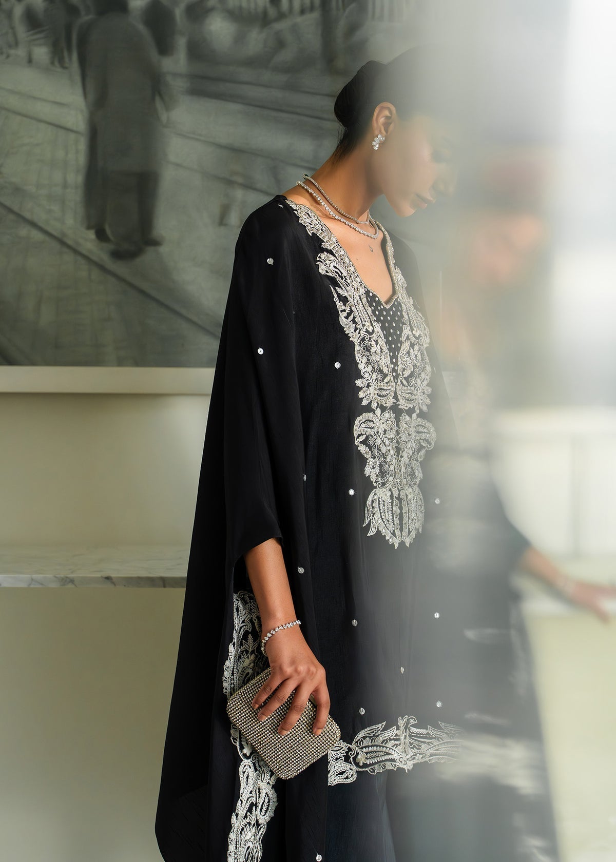 Mahgul | Mahsa Formals | Shadow Luxe by Mahgul - Designer Dress  - Type : Ladies Clothes - Available at Libayah - 100% Original 