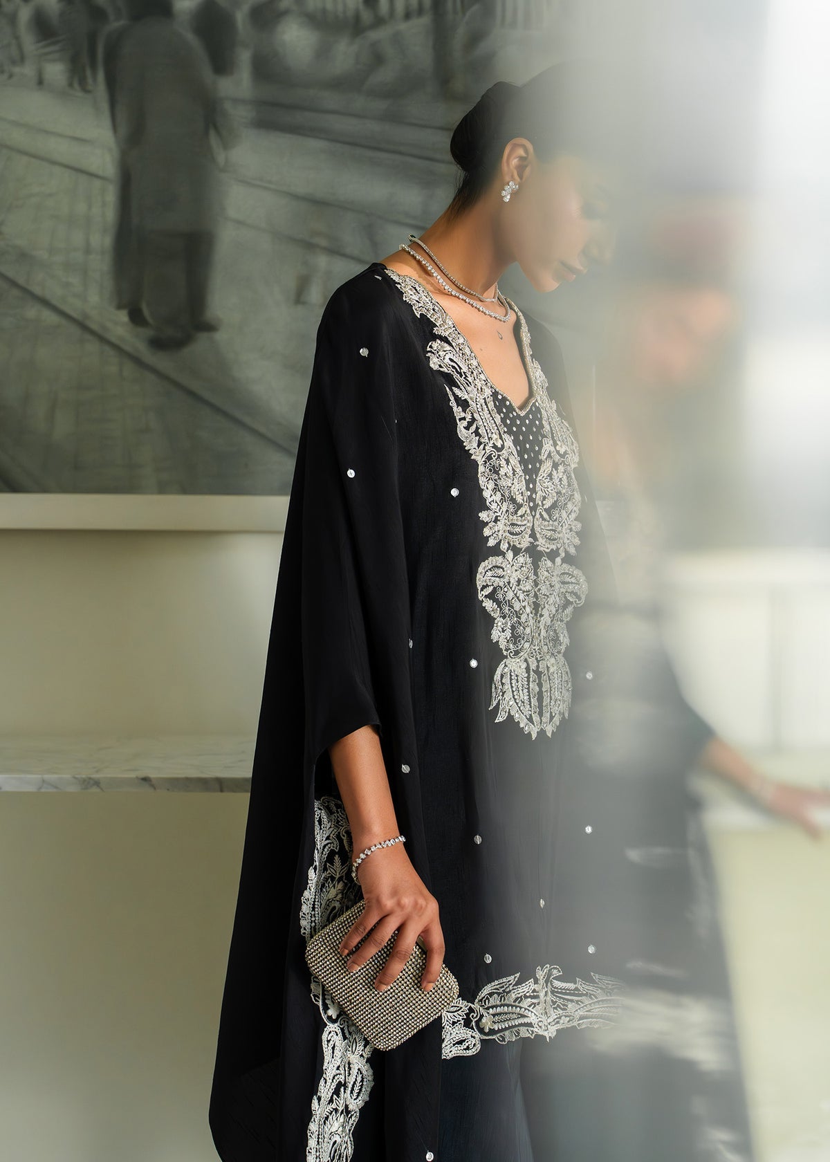 Mahgul | Mahsa Formals | Shadow Luxe by Mahgul - Designer Dress  - Type : Ladies Clothes - Available at Libayah - 100% Original 