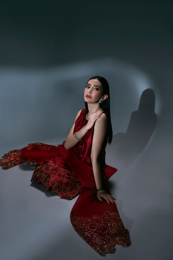 Sidra Fahad | Eliana Luxe | SF-181(ELIANNA) by Sidra Fahad - Designer Dress - Type: Luxury - Available at Libayah - 100% Original