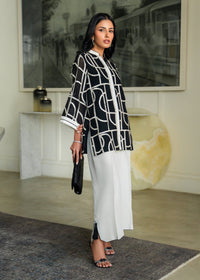Mahgul | Mahsa Formals |Monochrome Muse by Mahgul - Designer Dress  - Type : Ladies Clothes - Available at Libayah - 100% Original 