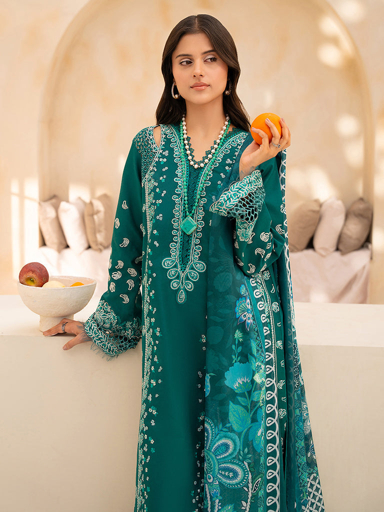 Rajbari | Jahaan Premium Festive Lawn | RINA (Jahan) 5-A by Rajbari - Designer Dress - Type: Ladies Clothes - Available at Libayah - 100% Original