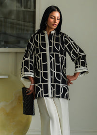 Mahgul | Mahsa Formals |Monochrome Muse by Mahgul - Designer Dress  - Type : Ladies Clothes - Available at Libayah - 100% Original 
