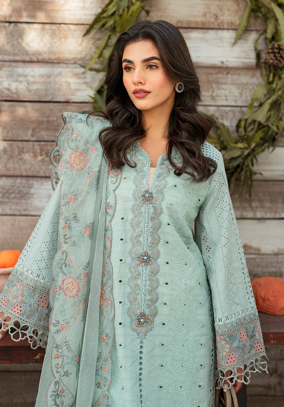 Zarqash | Belle Ame 24 | BL 009 BLEU VERT by Zarqash - Designer Dress - Type: Ladies Clothes - Available at Libayah - 100% Original